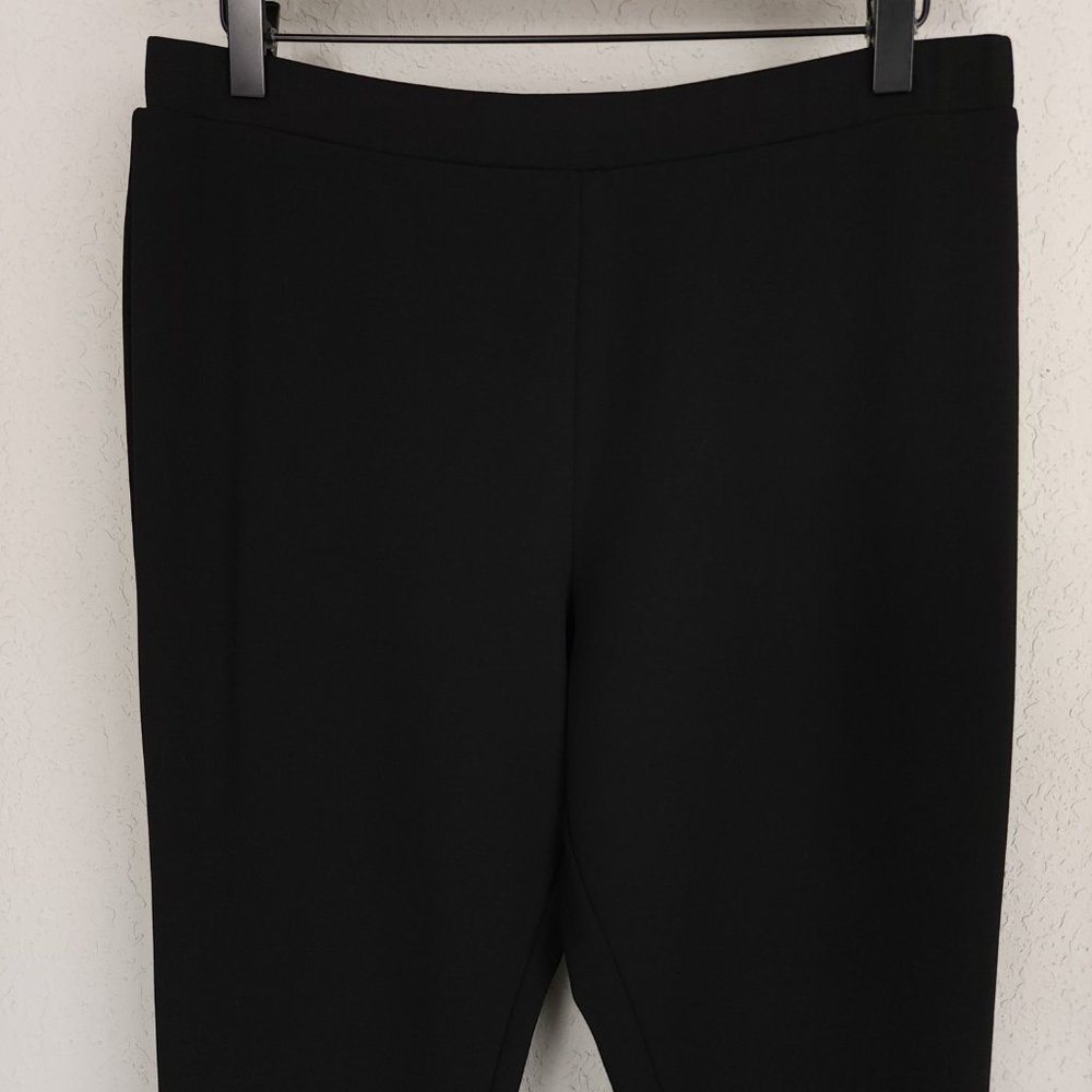 ASOS Design 10 Petite Black High Rise Slim Kick Flare Slim Fit Suit Pants - Picture 3 of 10
